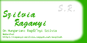 szilvia raganyi business card